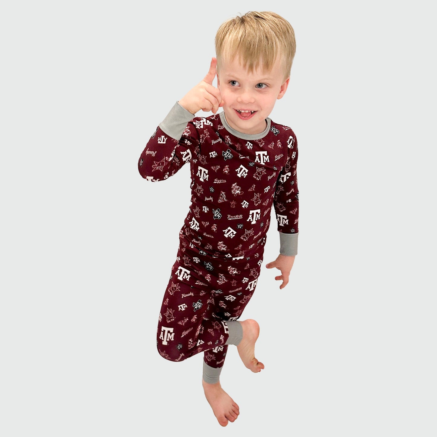 Texas A&M Aggies Bamboo Pajama Set Boy