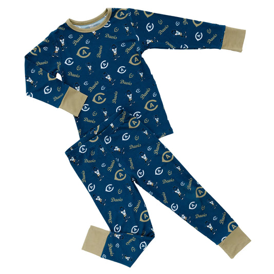 UC Davis Aggies Bamboo Two Piece Pajama Set Product Feature