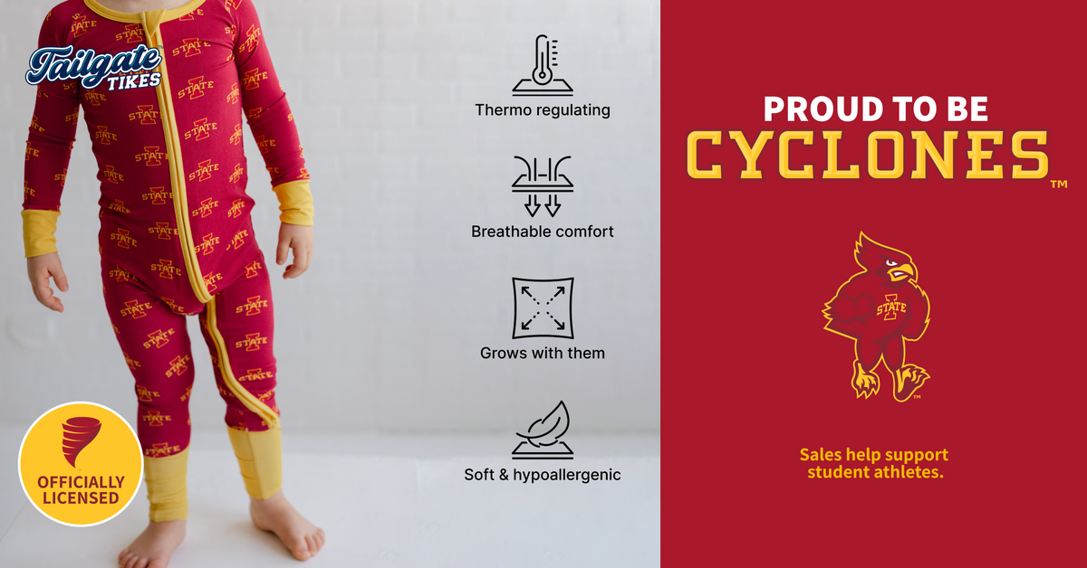 Iowa State Cyclones bamboo Onesie with bamboo.