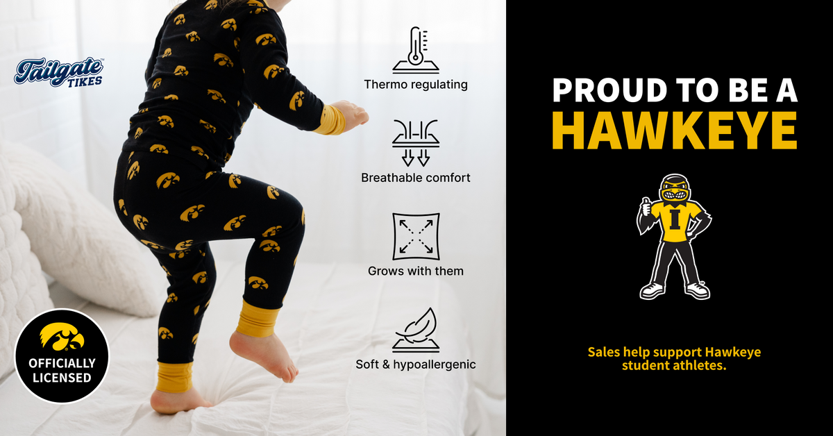 Iowa Hawkeyes Collection featuring bamboo pajamas.
