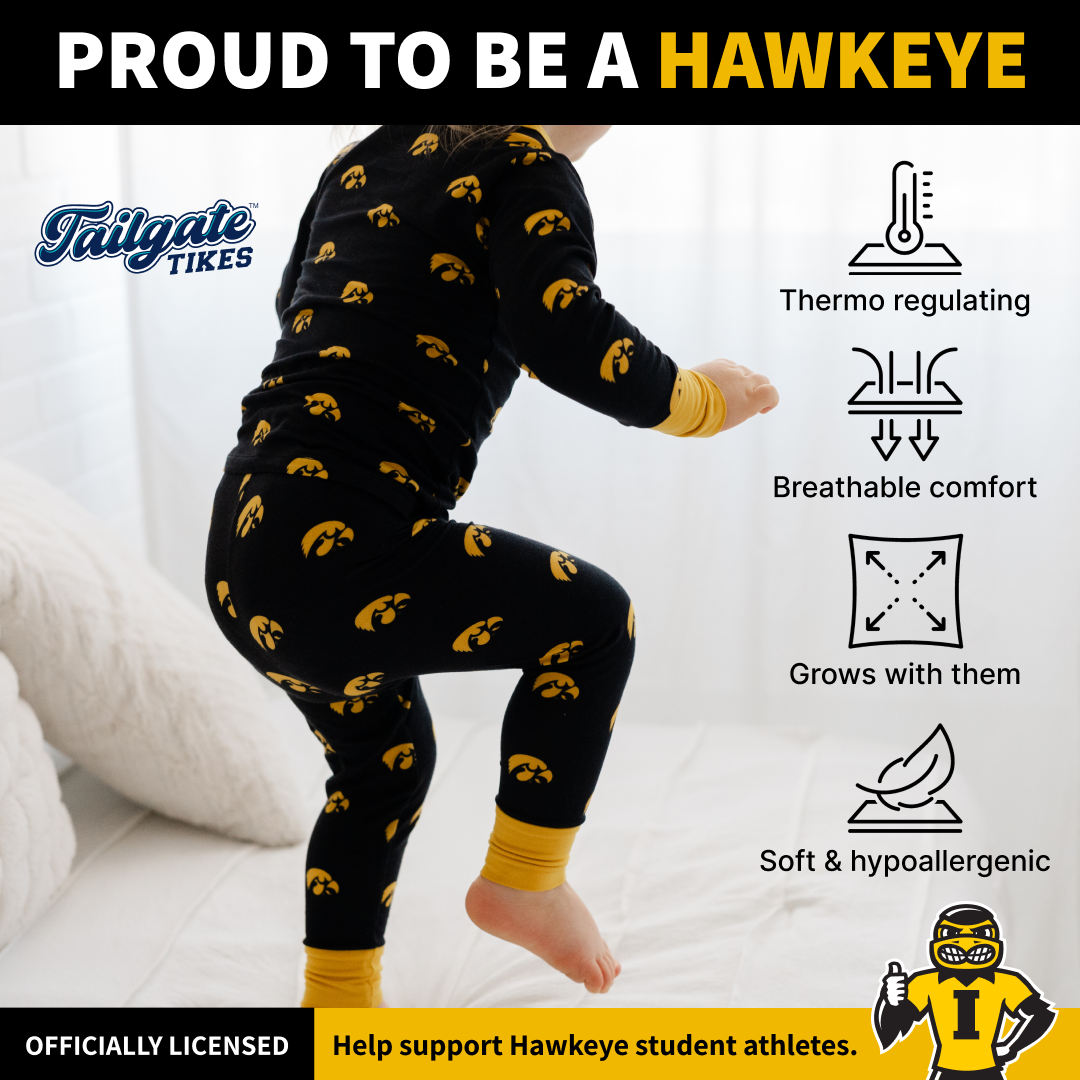 Iowa Hawkeyes bamboo Pajamas.