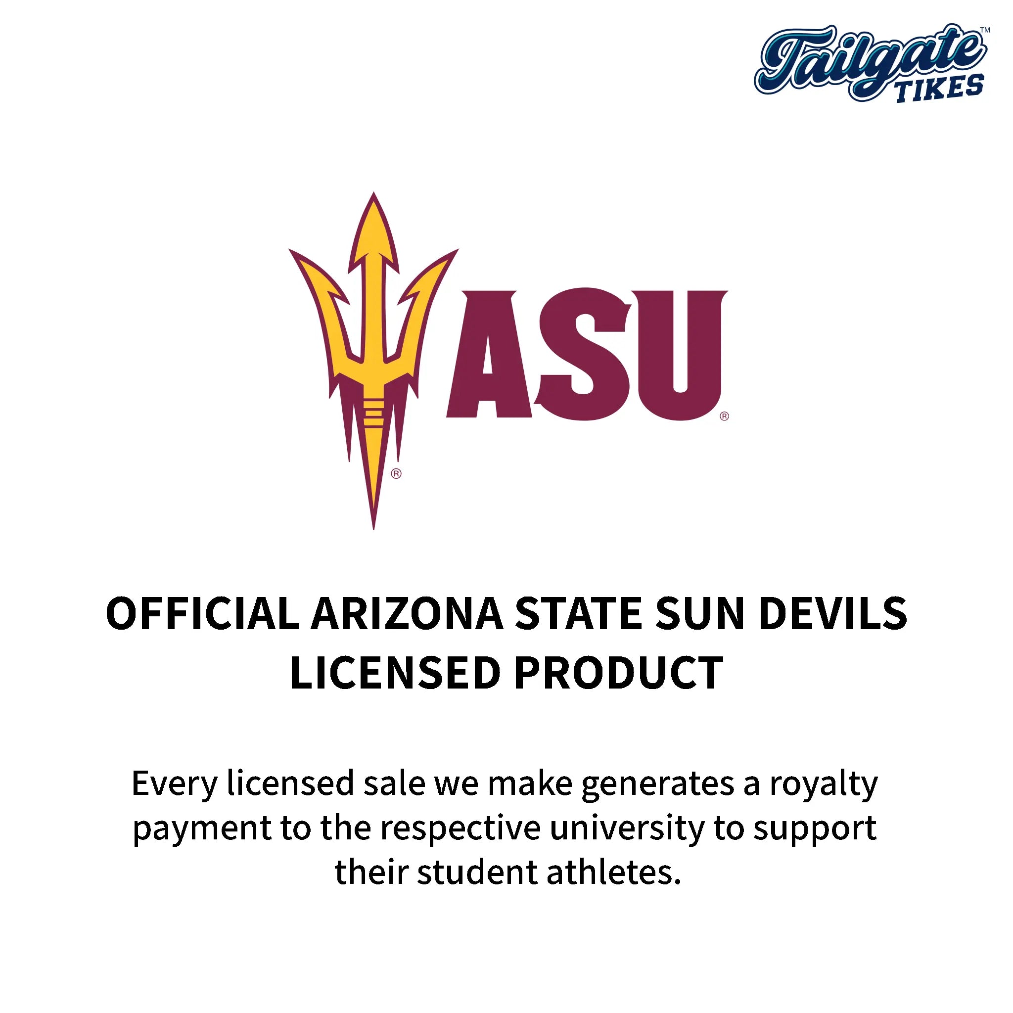 Arizona State Sun Devils Officially licensed Collegiate Product.