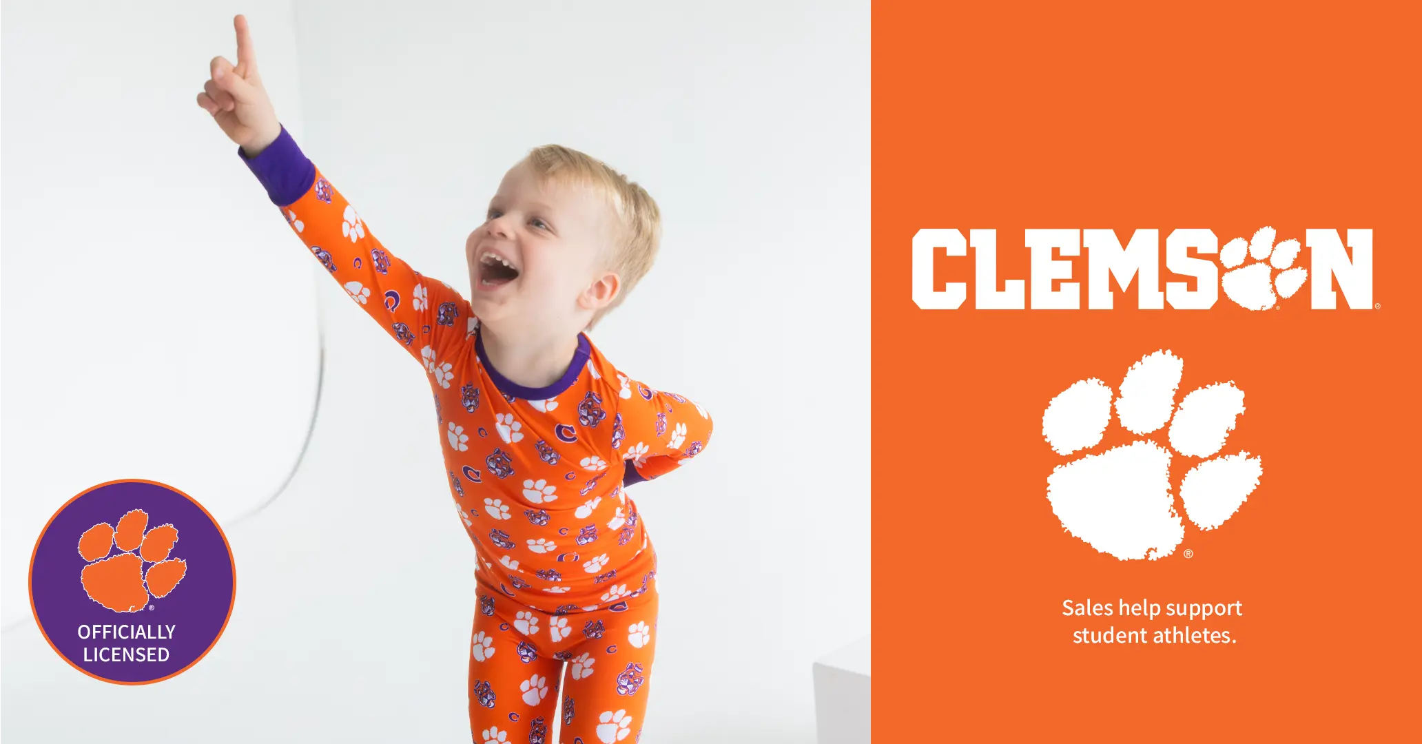 Clemson Tigers Officially Licensed Kids Pajamas