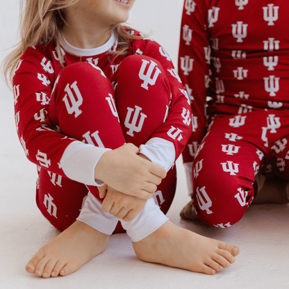 Indiana Hoosiers Two-Piece Pajama Set - Tailgate Tikes