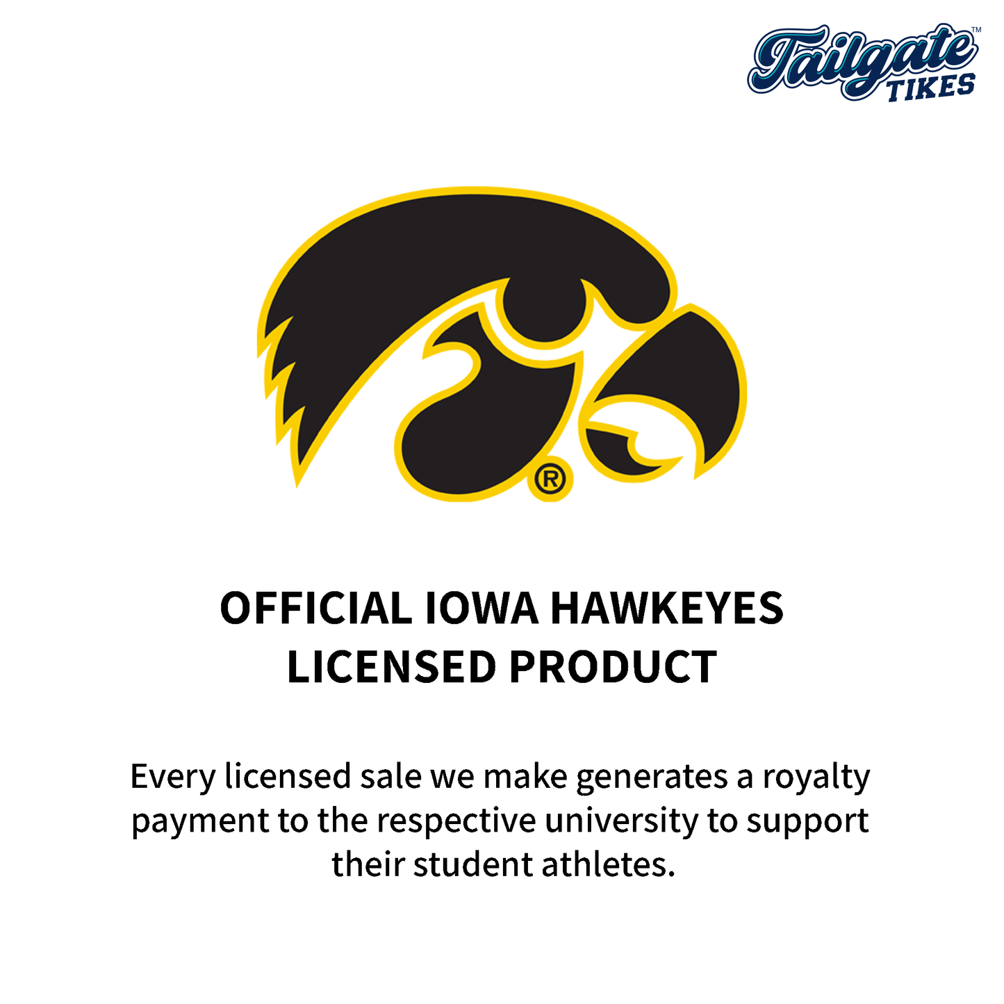Iowa Hawkeyes Zippered Onesie - Tailgate Tikes