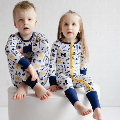 Michigan Wolverines Officially Licensed Bamboo Pajamas
