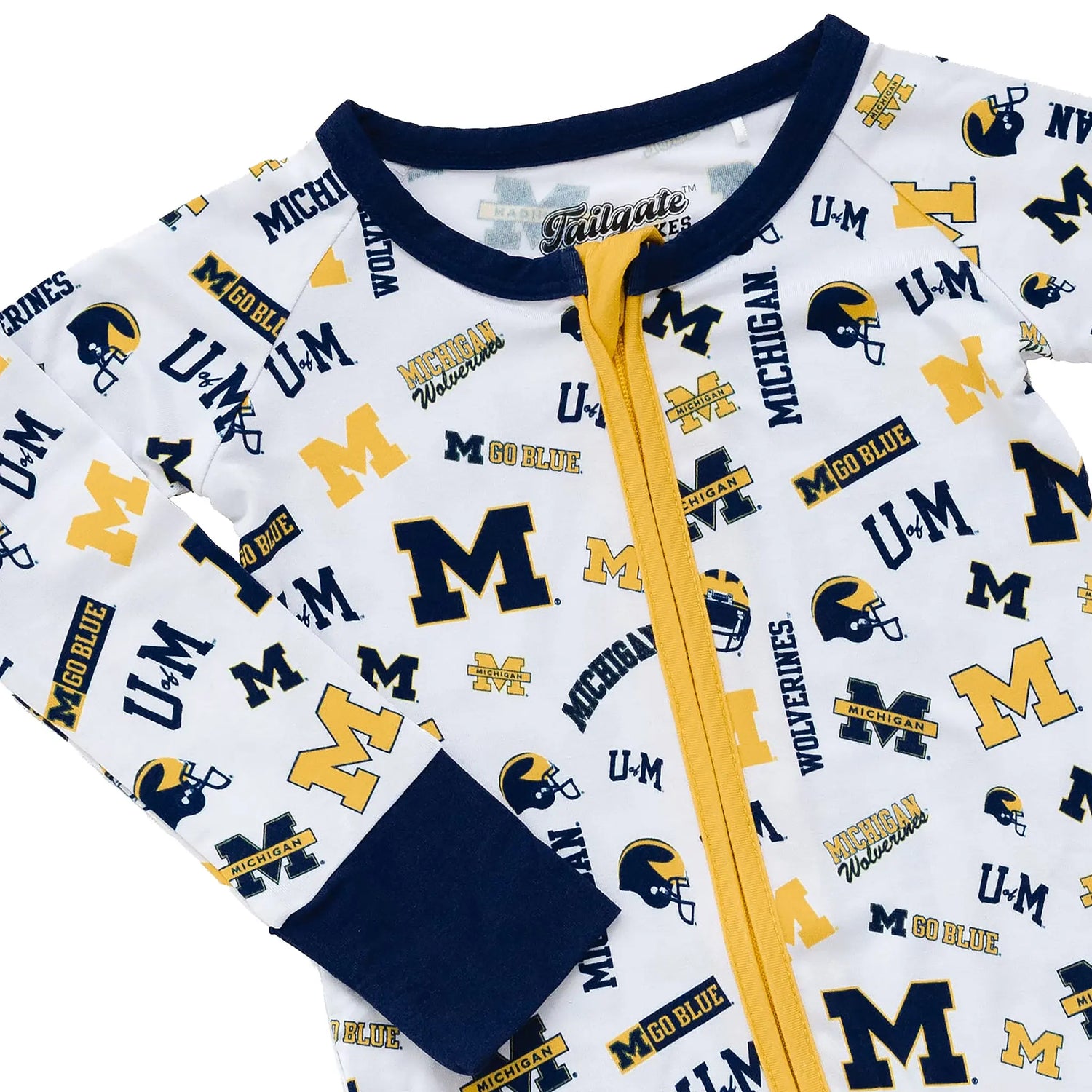 Michigan Wolverines Bamboo Onesie Zoom