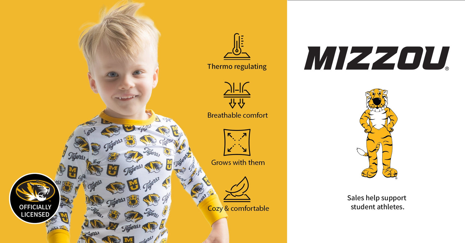 Missouri Tigers Missouri Tigers Officially licensed bamboo Pajama Sets.