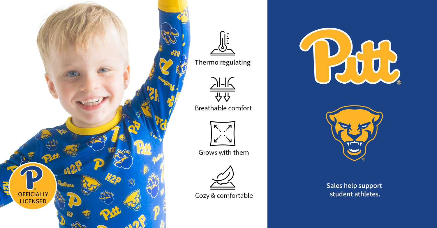 Pitt Panthers Officially licensed bamboo Pajama Sets.