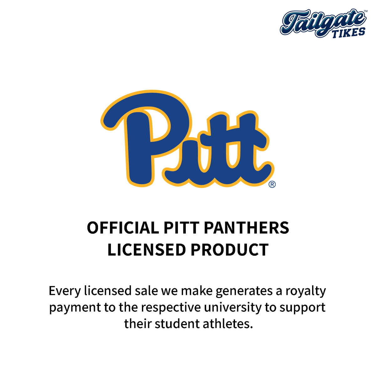 Pitt Panthers Officially licensed Collegiate Product Logo.