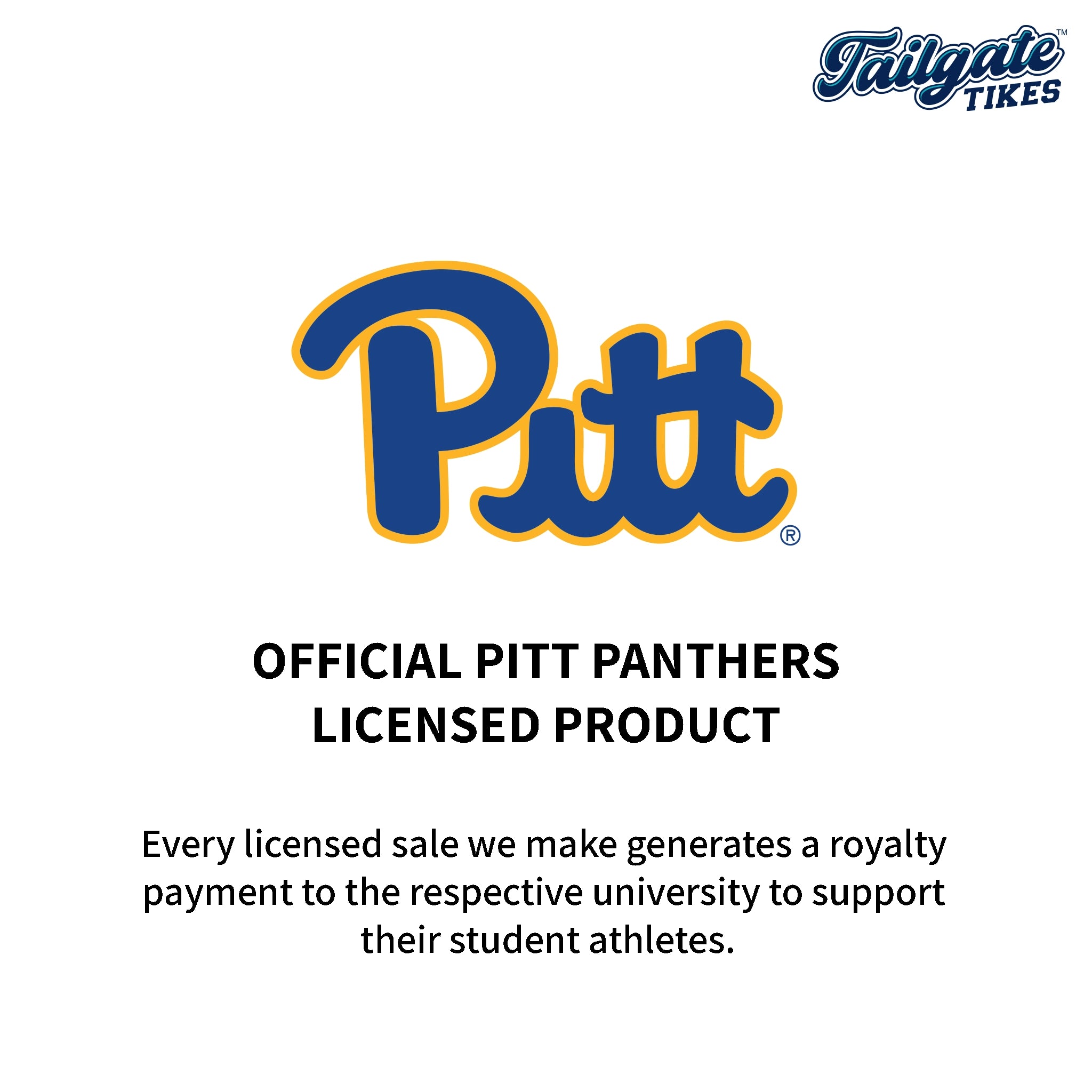 Pitt Panthers Officially licensed Collegiate Product Logo.