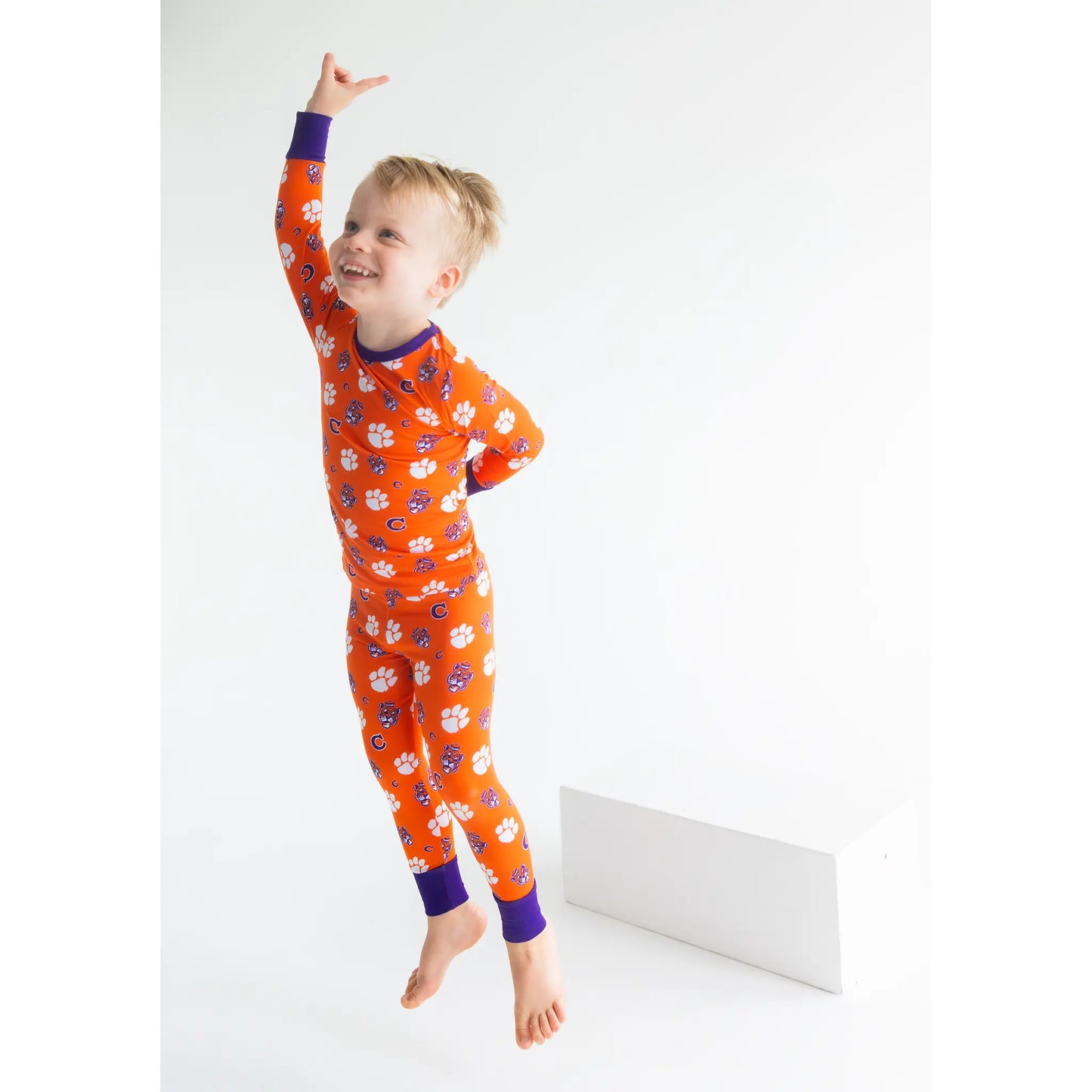 Clemson Tigers bamboo Pajamas Ready For Game Day with all over paw print.