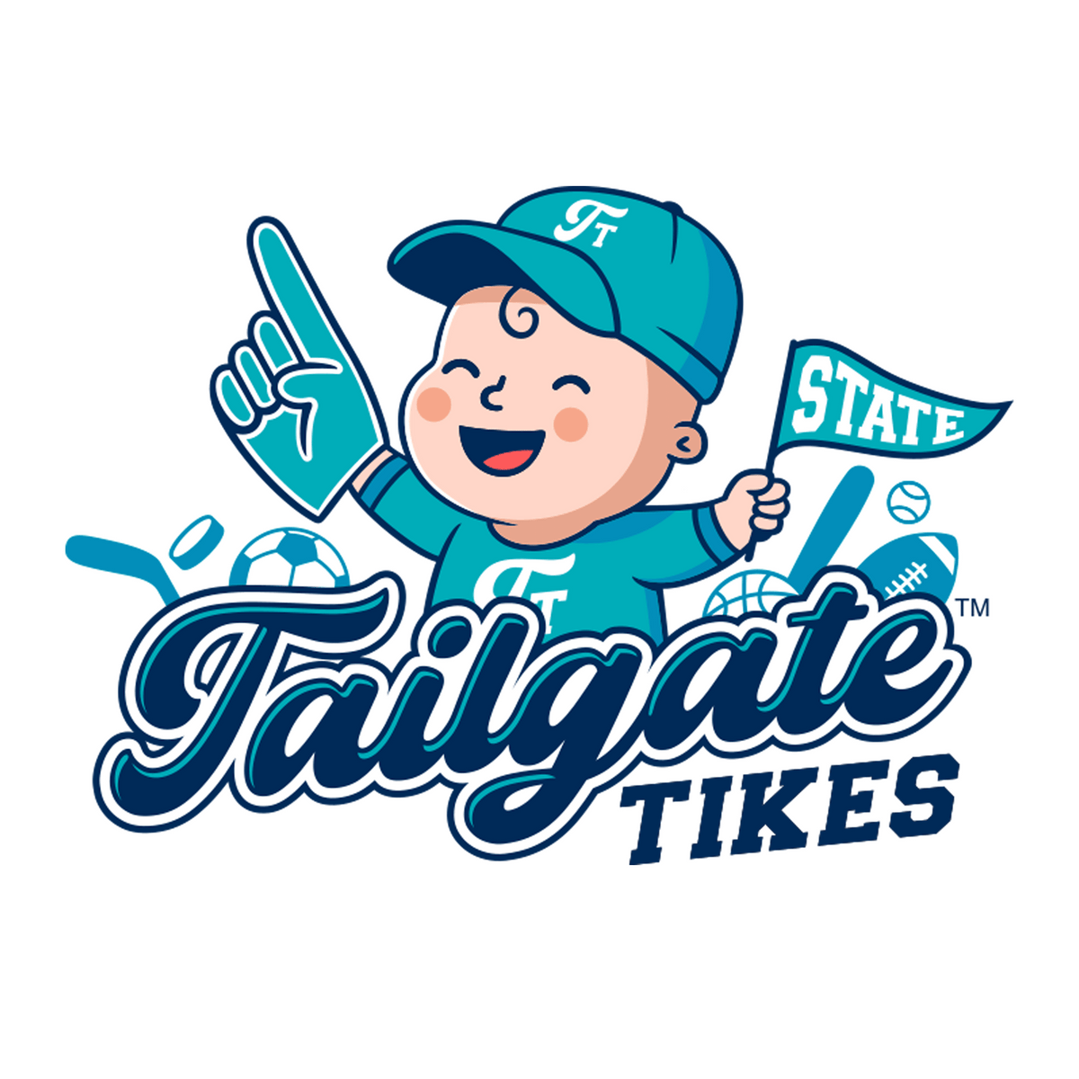 Tailgate Tikes Boy Logo.