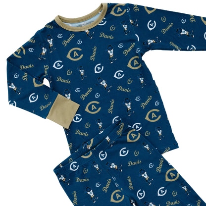 UC Davis Aggies Bamboo Two Piece Pajama Set Product Zoom