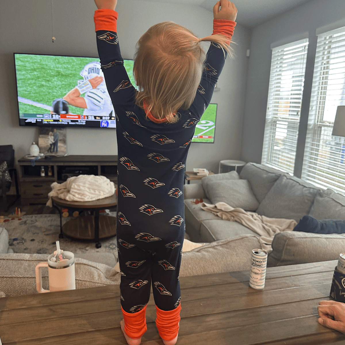 UTSA Roadrunners-One-Piece-Sleeper-Tailgate-Tikes-UGC with bamboo.