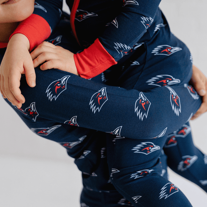 UTSA roadrunners toddler to youth pajamas with official team logo, soft bamboo fabric, and a cozy fit for comfortable sleep.