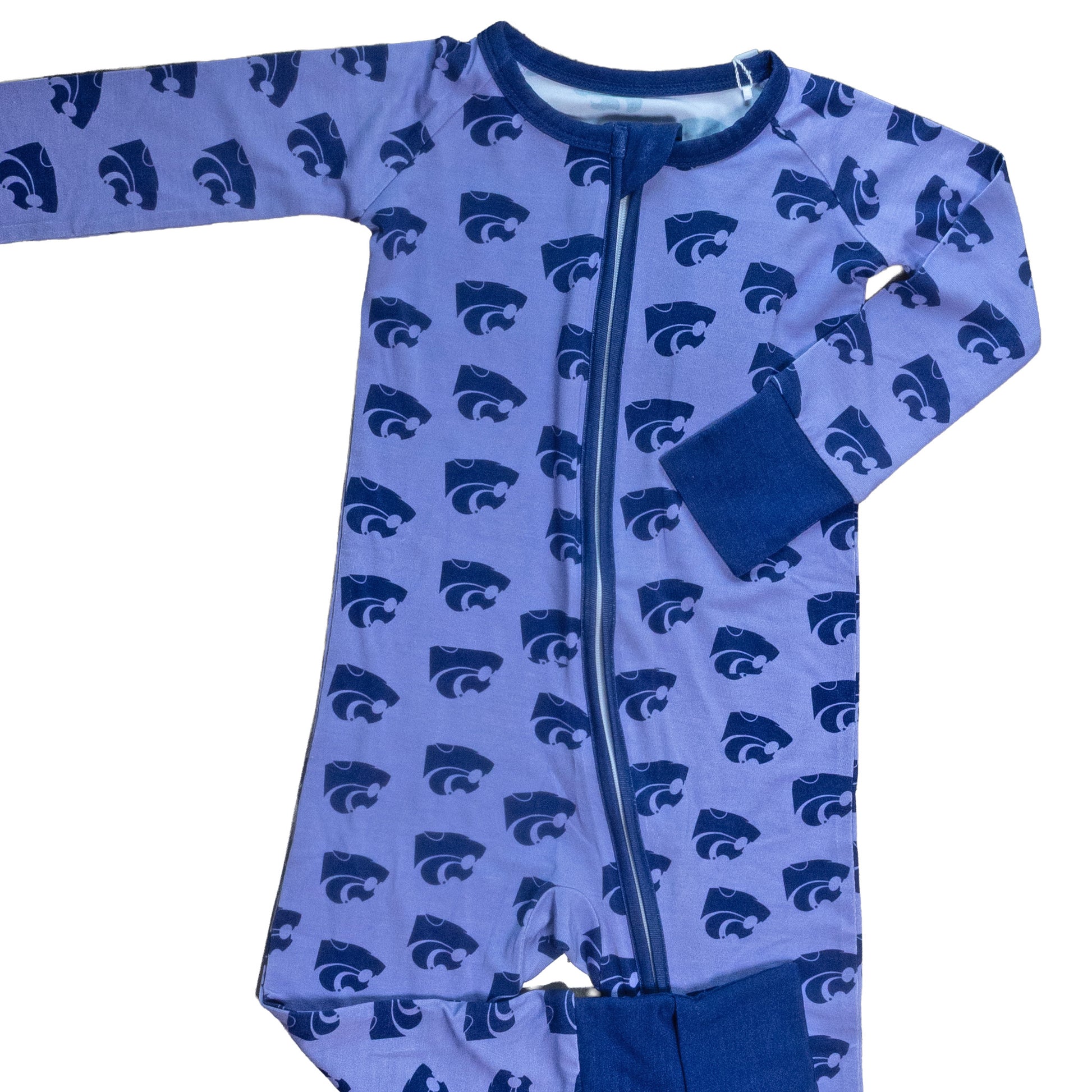 Kansas State Wildcats officially licensed baby bamboo sleepwear for bedtime and game day