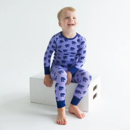 Kansas State Wildcats Two-Piece Pajama Set for toddler to youth featuring Wildcat logo.