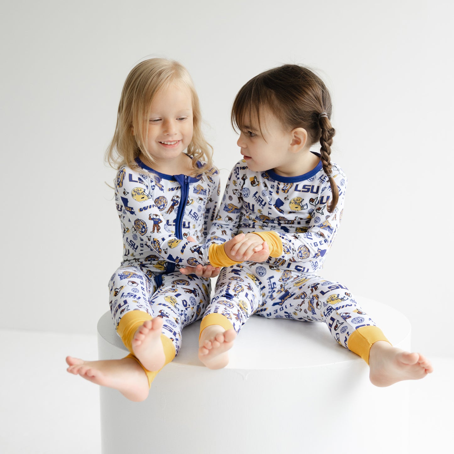 LSU Tigers zippy sleeper for babies toddlers and young kids