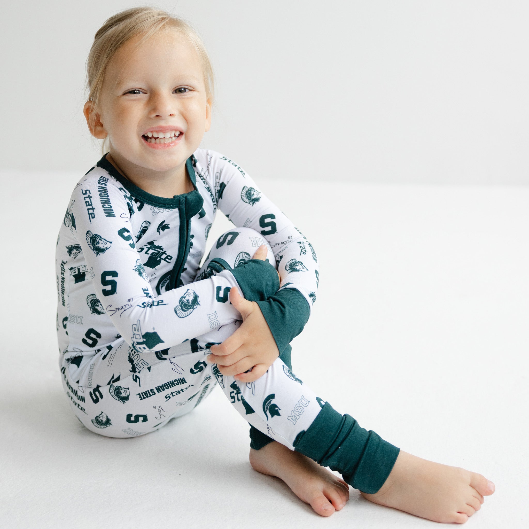 Michigan State Spartans Baby Zipper Onesie | Tailgate Tikes
