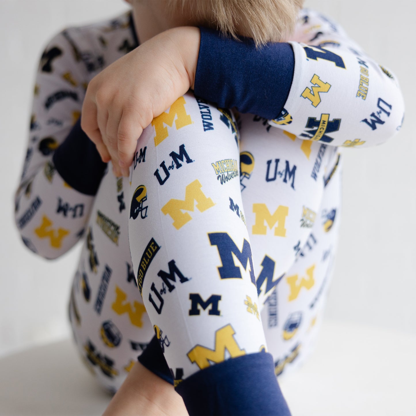 Michigan Wolverines bamboo pajamas for toddlers and kids
