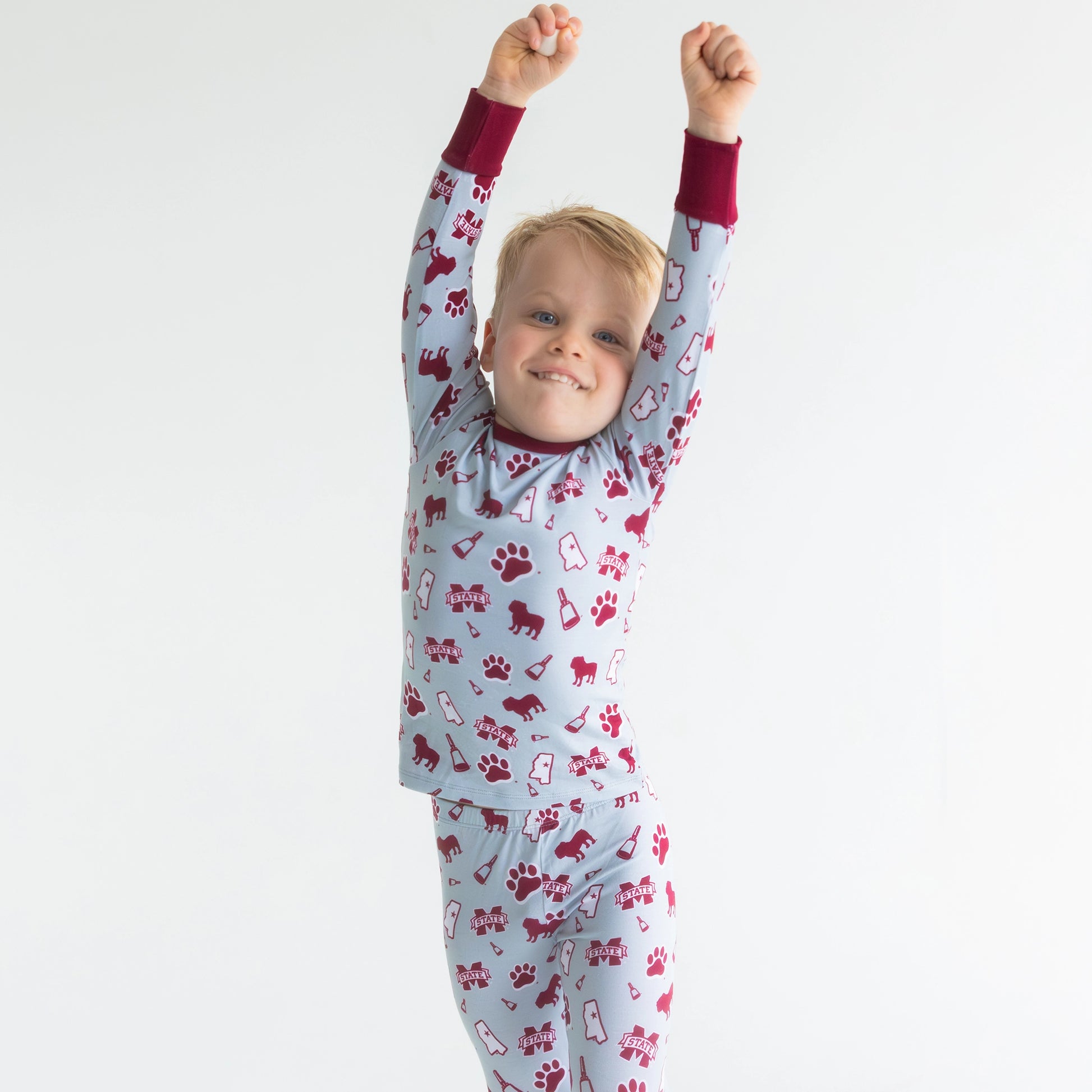 Mississippi State Bulldogs bamboo Two-Piece Pajama Set designed for comfort style and team spirit.