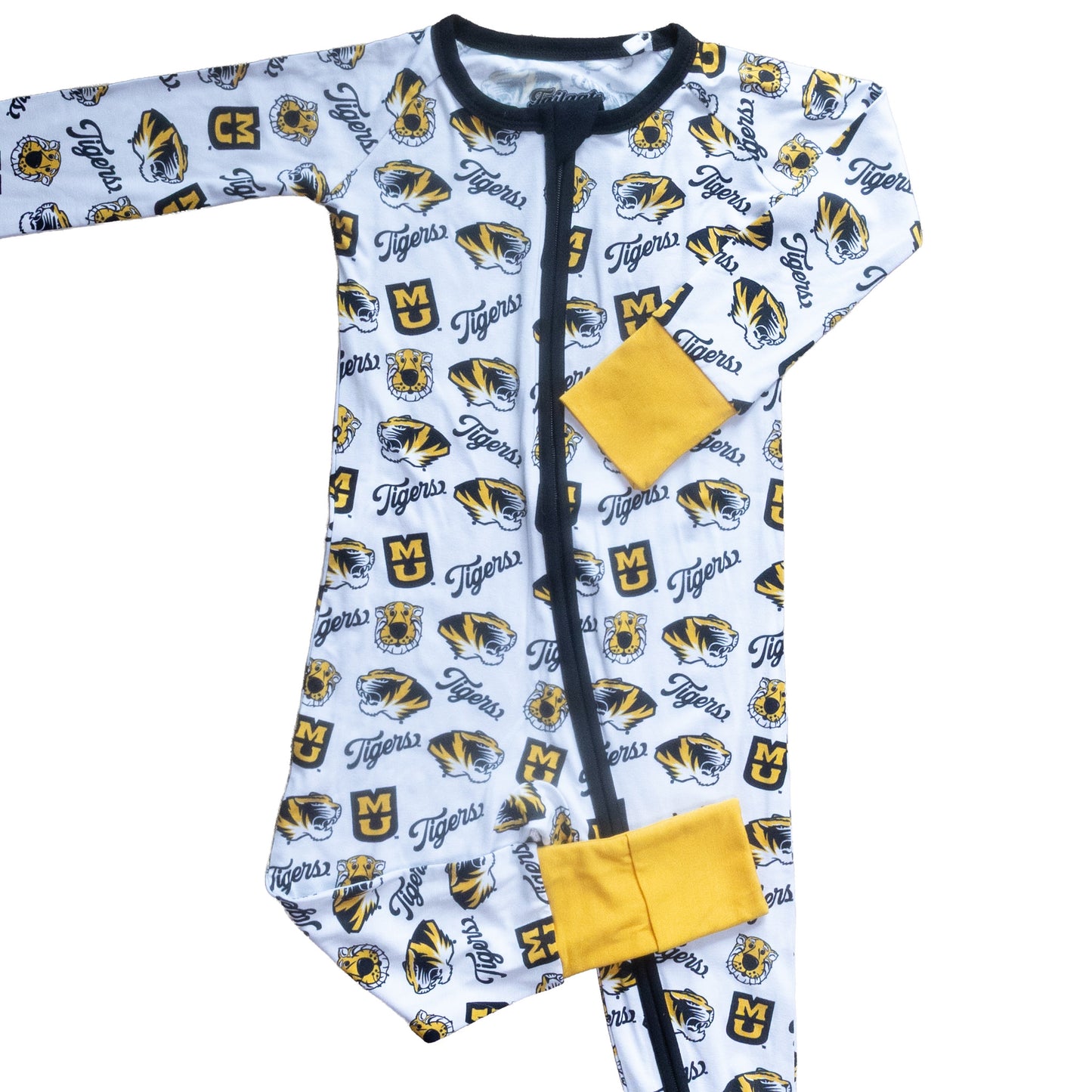 Missouri Tigers officially licensed baby bamboo sleepwear for bedtime and game day