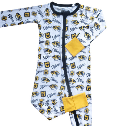 Missouri Tigers officially licensed baby bamboo sleepwear for bedtime and game day