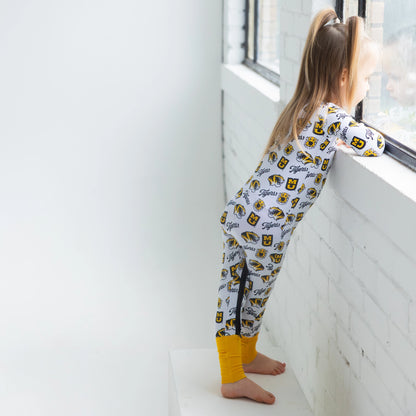 Missouri Tigers bamboo Convertible Footie Sleeper with convertible footies.