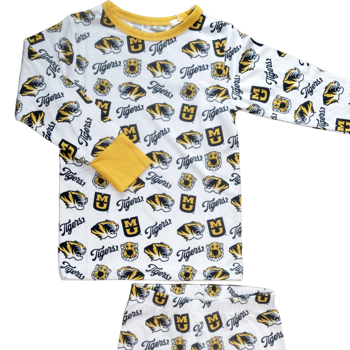 Missouri Tigers ultra-soft bamboo long-sleeve and pants Pajama Set for cozy game day nights.