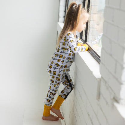 Missouri Tigers newborn bamboo sleeper with zipper for easy changes