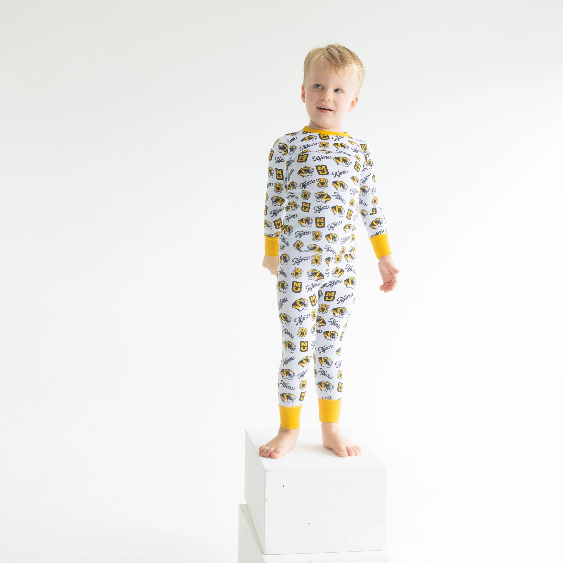 Missouri Tigers premium bamboo Pajama Set for infants to youth officially licensed.
