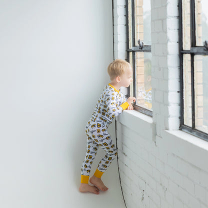 Missouri Tigers bamboo long-sleeve top and matching pants Pajama Set for little fans.