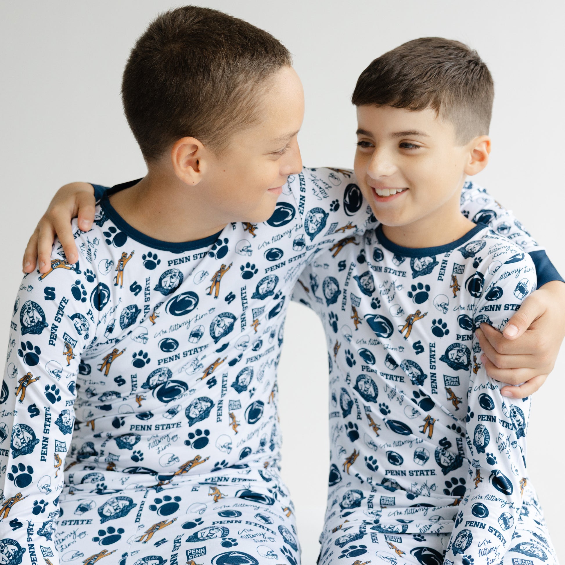Kids Penn State Nittany Lions bamboo pajamas with stretchy fit and officially licensed team design