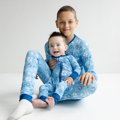 North Carolina Tar Heels two-piece bamboo pajamas for little Carolina fans