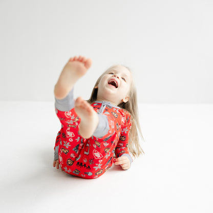 Soft bamboo Ohio State Buckeyes one-piece sleeper for baby, toddler, and newborn sizes