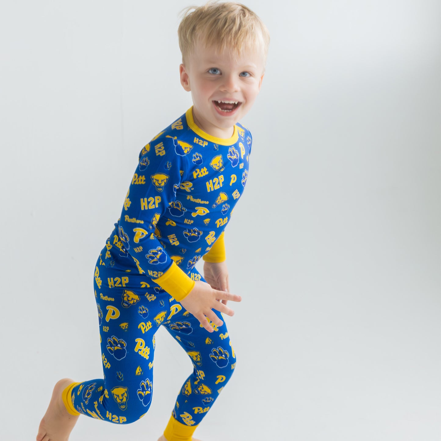 Pitt Panthers two-piece pajama set for kids