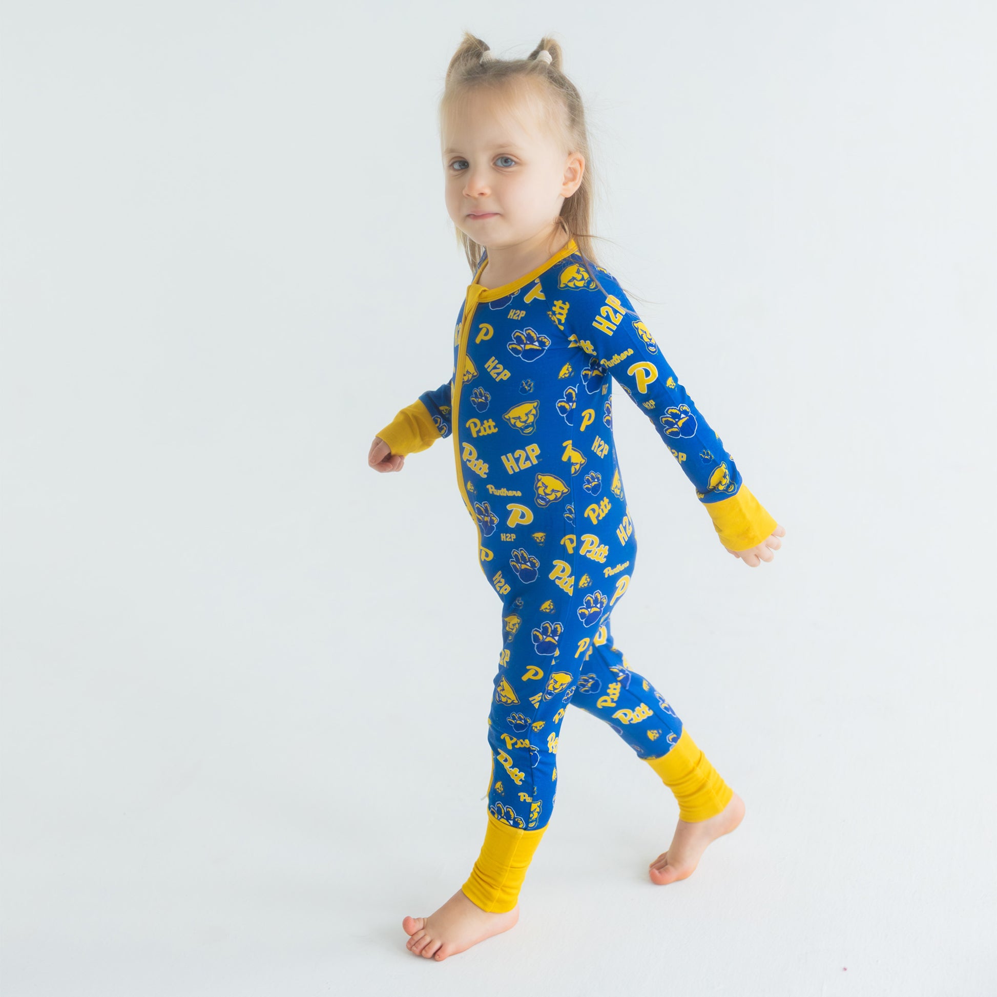 Soft Pitt Panthers bamboo one-piece sleeper