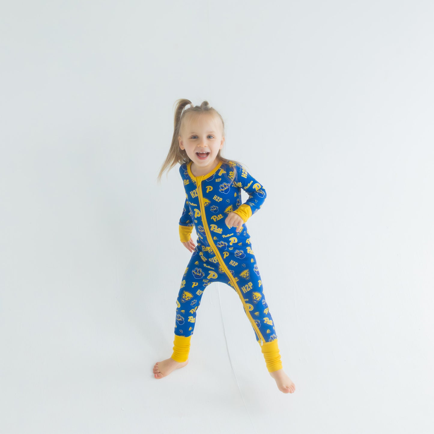 Officially licensed Pitt Panthers one-piece pajamas