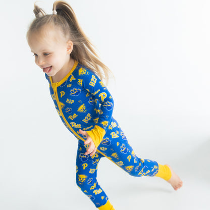 Pitt Panthers zippy one-piece bamboo sleeper for babies