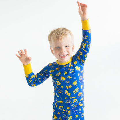 Pitt Panthers toddler two-piece sleepwear set