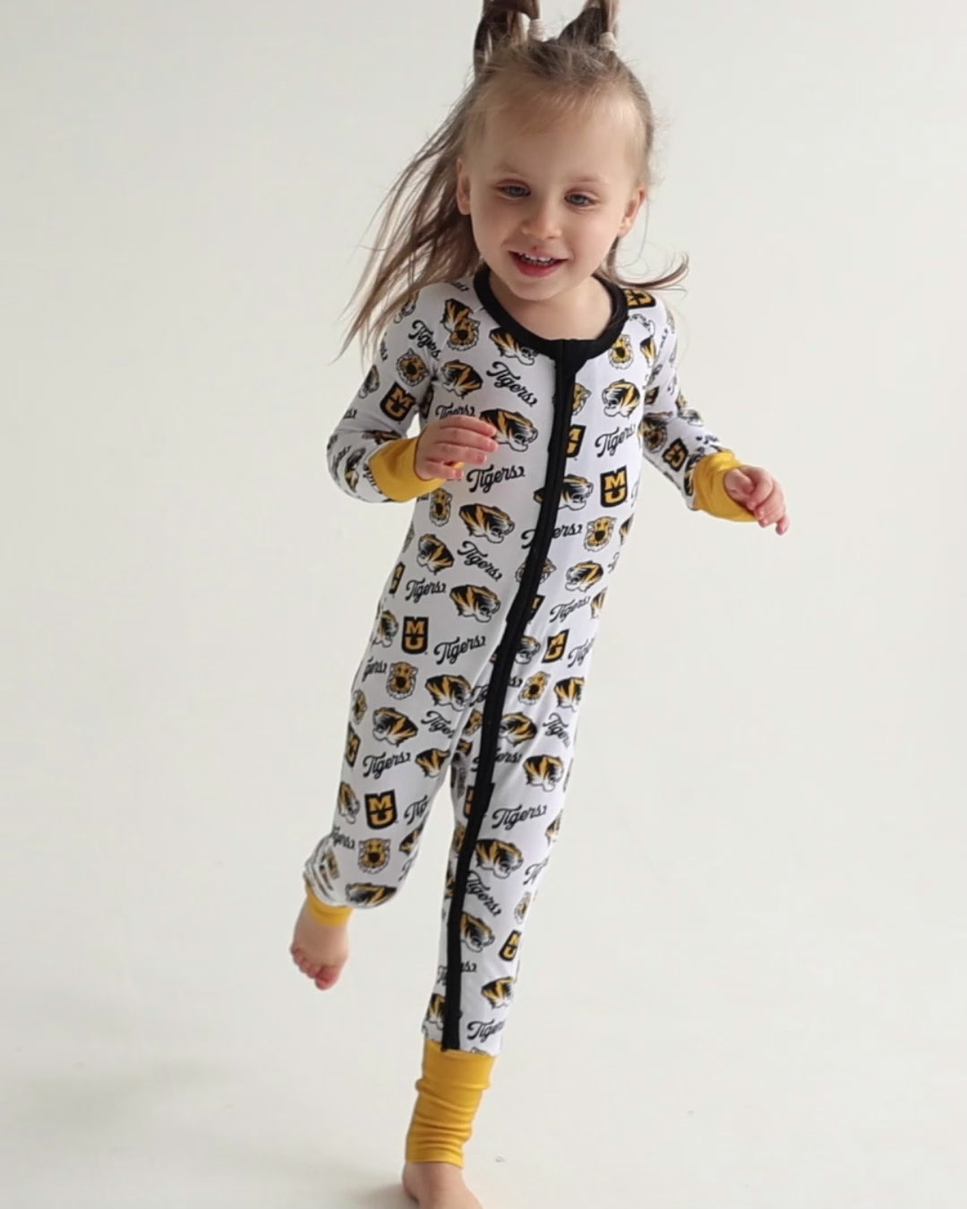 Missouri Tigers Bamboo Zippy One-Piece Sleeper | Tailgate Tikes