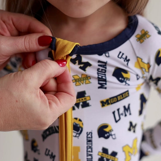 Michigan Wolverines Zippy One-Piece
