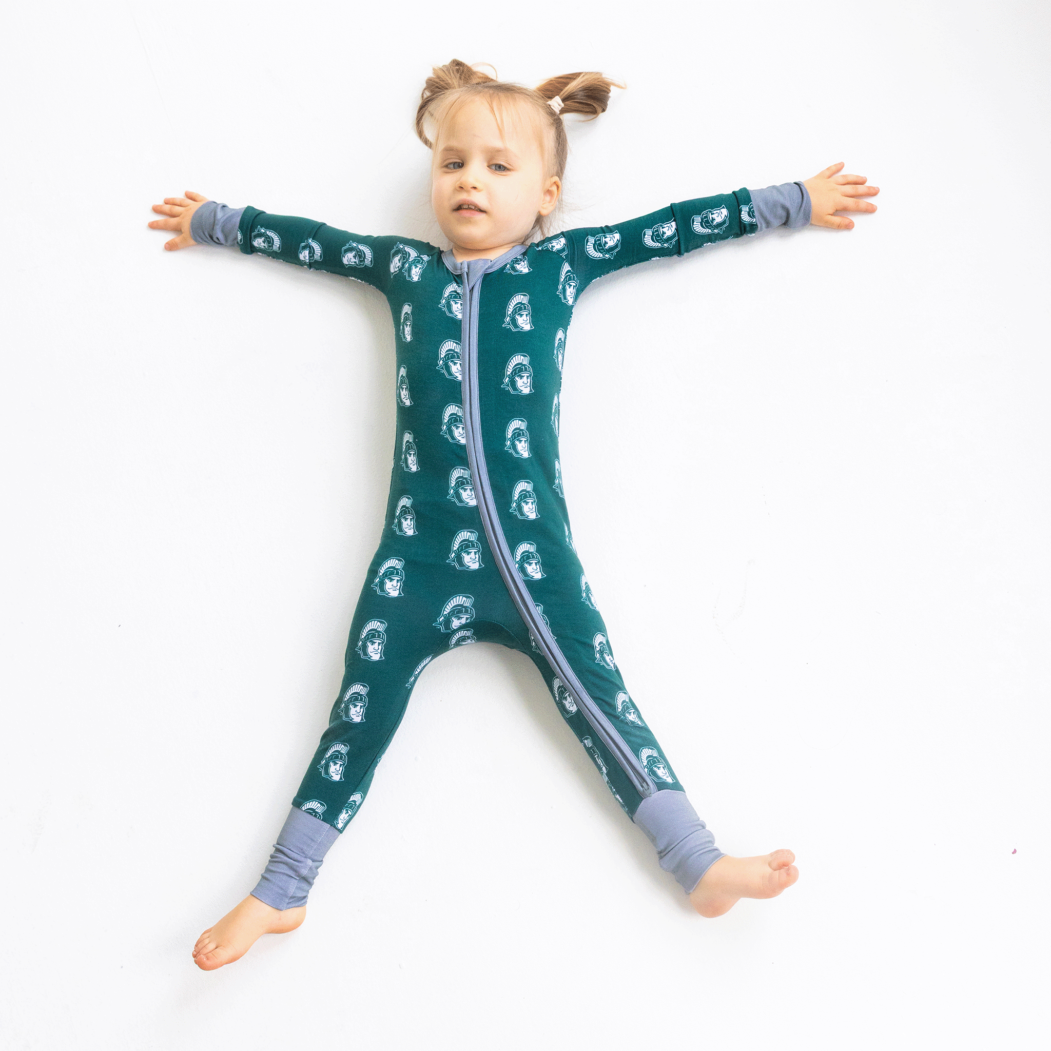 Michigan State Spartans Infant Sleeper with bamboo.