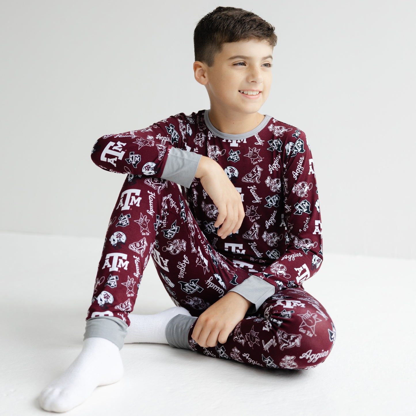 Texas A&M Aggies officially licensed pajama set for boys and girls