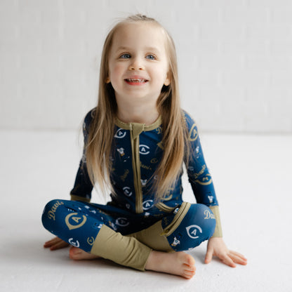 UC Davis Aggies officially licensed baby bamboo sleepwear for bedtime and game day