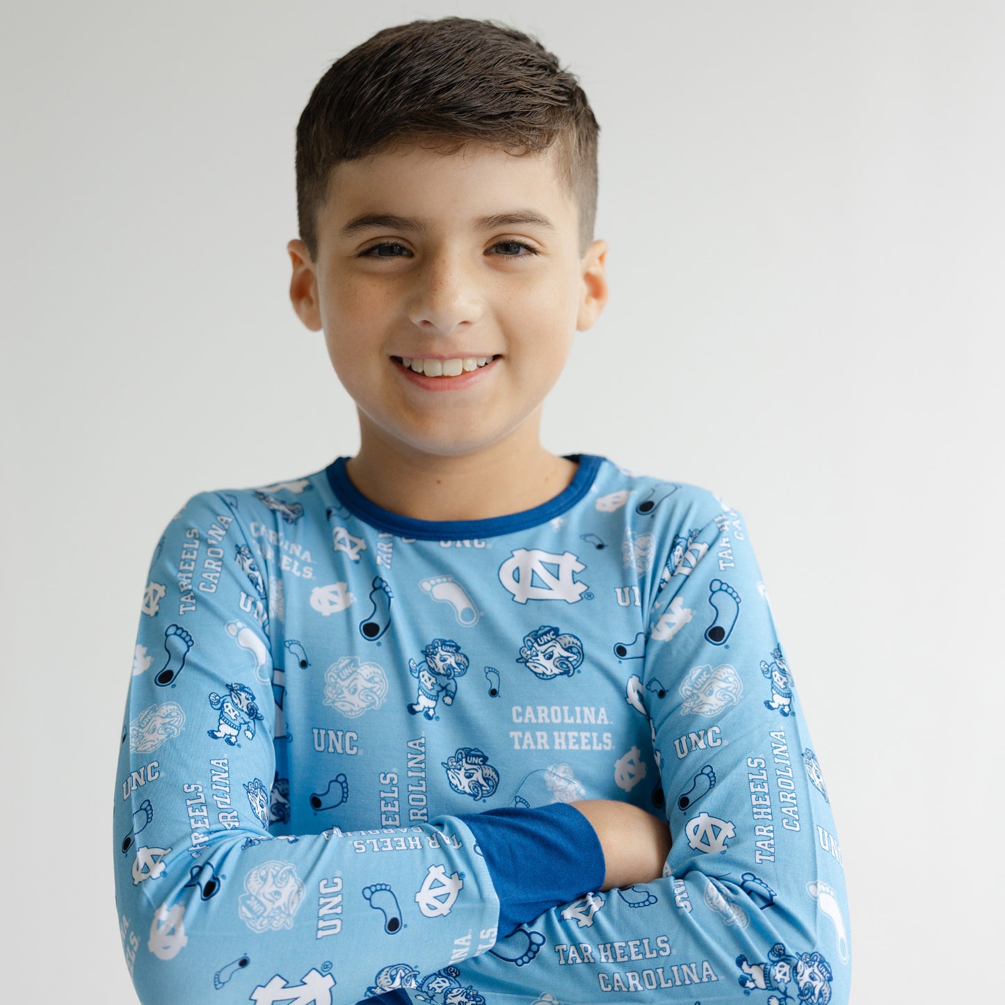 North Carolina Tar Heels officially licensed pajama set for boys and girls