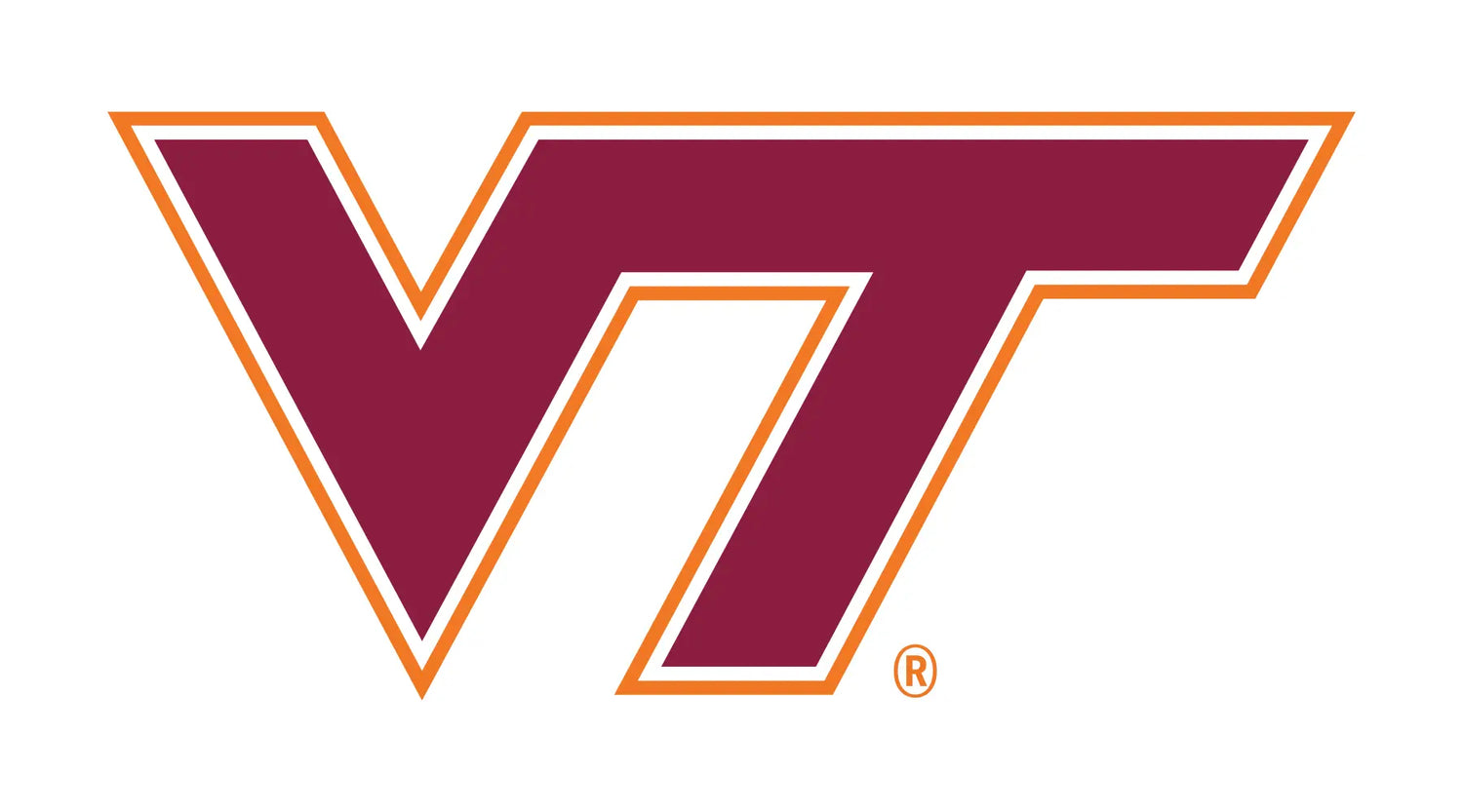 Virginia Tech Hokies Bamboo Pajamas Collection Main Image. VT primary athletic mark.