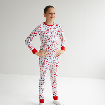 Wisconsin Badgers two-piece pajamas for little fans of Wisconsin athletics